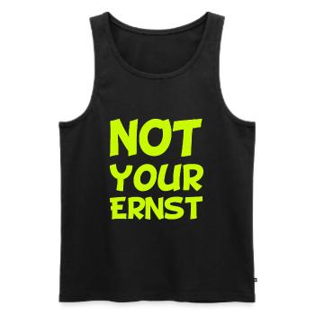 nicht Dein Ernst - Denglish - Männer Premium Bio Tank Top - Schwarz - Vorne - AI Model Male 178 light (178cm)