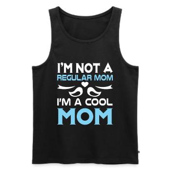 Cool Mom - Men's Premium Organic Tank Top - black - Front - Michal (187cm)