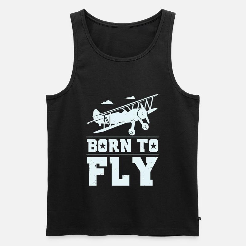 Model flight pilot gift - Men's Premium Organic Tank Top - black