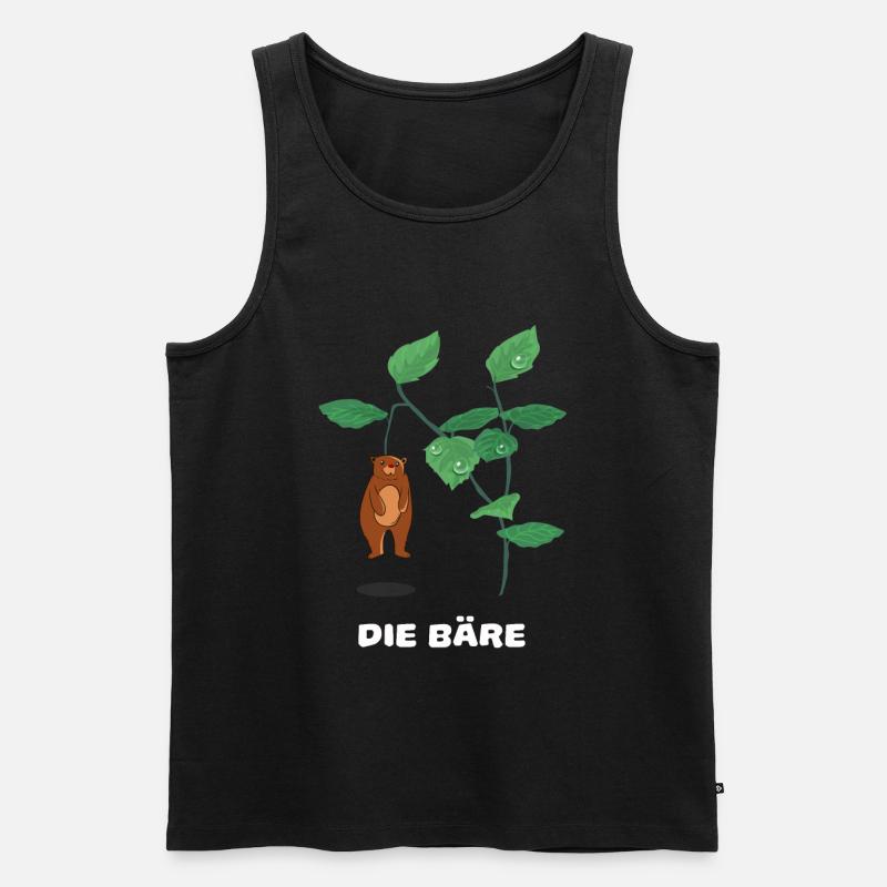 Ich bin eine Baere - Männer Premium Bio Tank Top - Schwarz