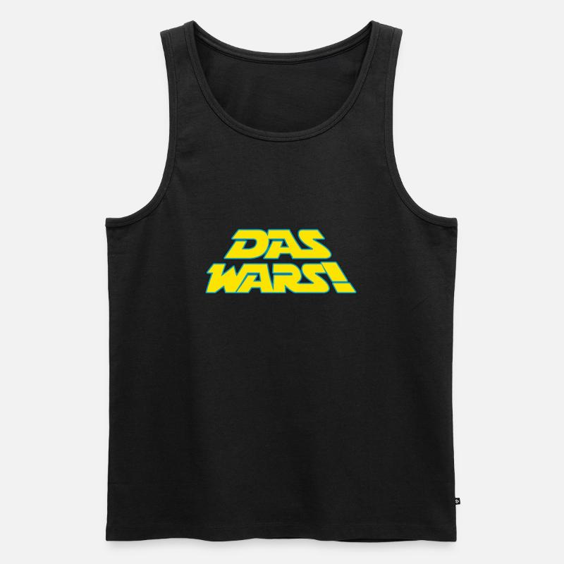 DAS WARS - Männer Premium Bio Tank Top - Schwarz