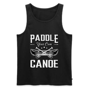Canoë-kayak bateau bateau voilier - Débardeur bio Premium Homme - noir - Devant - Michal (187cm)