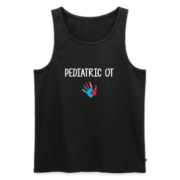 Pediatric Occupational Therapist, Pediatric Occupa - Männer Premium Bio Tank Top - Schwarz - Vorne - AI Model Male 178 light (178cm)