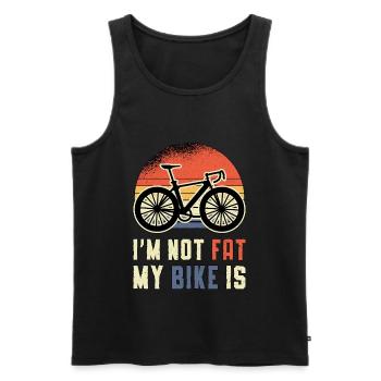 Fat Bike Fatbike Bike Biker Bike MTB Gift - Men's Premium Organic Tank Top - black - Front - Michal (187cm)