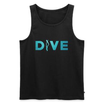 Freitauchen Apnoe Tauchen Freitaucher Geschenkidee - Männer Premium Bio Tank Top - Schwarz - Vorne - AI Model Male 178 light (178cm)