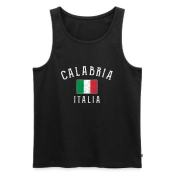 Calabria, italy italian - Männer Premium Bio Tank Top - Schwarz - Vorne - Michal (187cm)