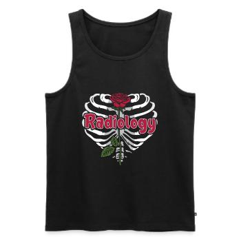 Radiology X-ray Technician Radiology Gift - Men's Premium Organic Tank Top - black - Front - AI Model Male 178 light (178cm)