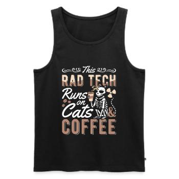 Radiology X-ray Technician X-ray Cool Gift - Men's Premium Organic Tank Top - black - Front - AI Model Male 178 light (178cm)