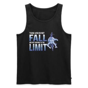 Those who do not fall are not driving to the limit - Men's Premium Organic Tank Top - black - Front - Michal (187cm)