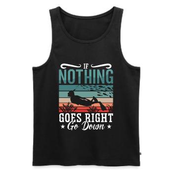 Apnoe Freitaucher Tauchen Freitauchen Geschenk - Männer Premium Bio Tank Top - Schwarz - Vorne - AI Model Male 178 light (178cm)