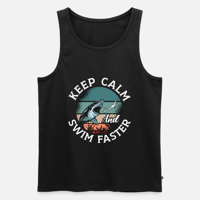 Freitaucher Freitauchen Apnoe Tauchen Geschenk - Männer Premium Bio Tank Top - Schwarz