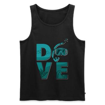 Freediver Apnée Apnée Plongée Cadeau - Débardeur bio Premium Homme - noir - Devant - AI Model Male 178 light (178cm)