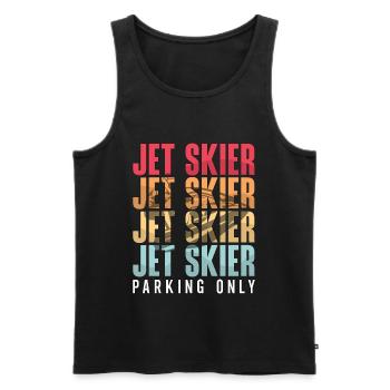 Jetski Sommer Wassersport Urlaub Coole Geschenk - Männer Premium Bio Tank Top - Schwarz - Vorne - Michal (187cm)