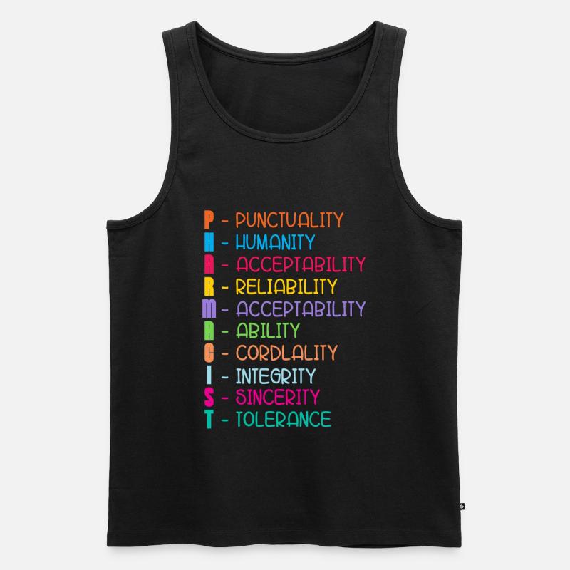 Pharmacy Pharmacy Technician Technician Gift - Men's Premium Organic Tank Top - black