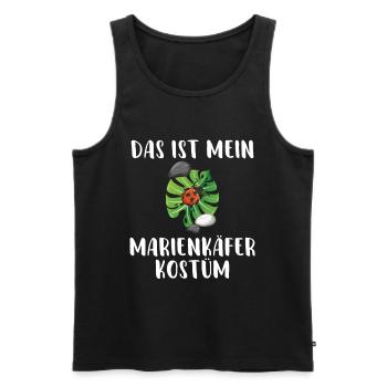 Das ist mein Marienkäfer Kostüm kleiner süßer Käfe - Männer Premium Bio Tank Top - Schwarz - Vorne - AI Model Male 178 light (178cm)