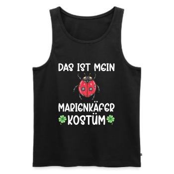 Das ist mein Marienkäfer Kostüm Karneval und Fastn - Männer Premium Bio Tank Top - Schwarz - Vorne - Michal (187cm)