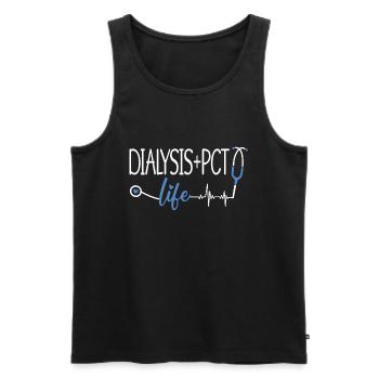 Dialysis Dialysis Technician Cool Nephrology Gift - Men's Premium Organic Tank Top - black - Front - Michal (187cm)
