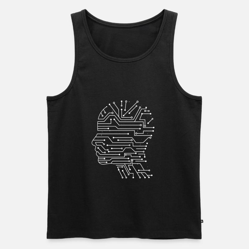 Technology technologie nerd - Männer Premium Bio Tank Top - Schwarz