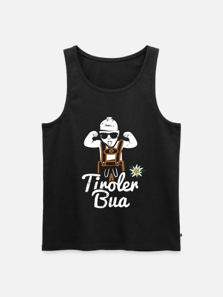 Tiroler Bua med lederhosen Lausbua fra Tyrol kostume - Herre Premium økologisk tanktop - sort
