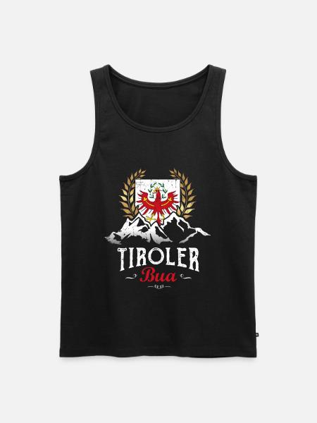 Tiroler Bua Tirol - Männer Premium Bio Tank Top - Schwarz