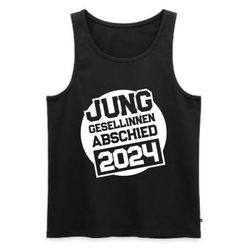 Junggesellinnenabschied Jga 2024 - Männer Premium Bio Tank Top - Schwarz - Vorne - Michal (187cm)