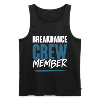 Équipe de breakdance - Débardeur bio Premium Homme - noir - Devant - AI Model Male 178 light (178cm)