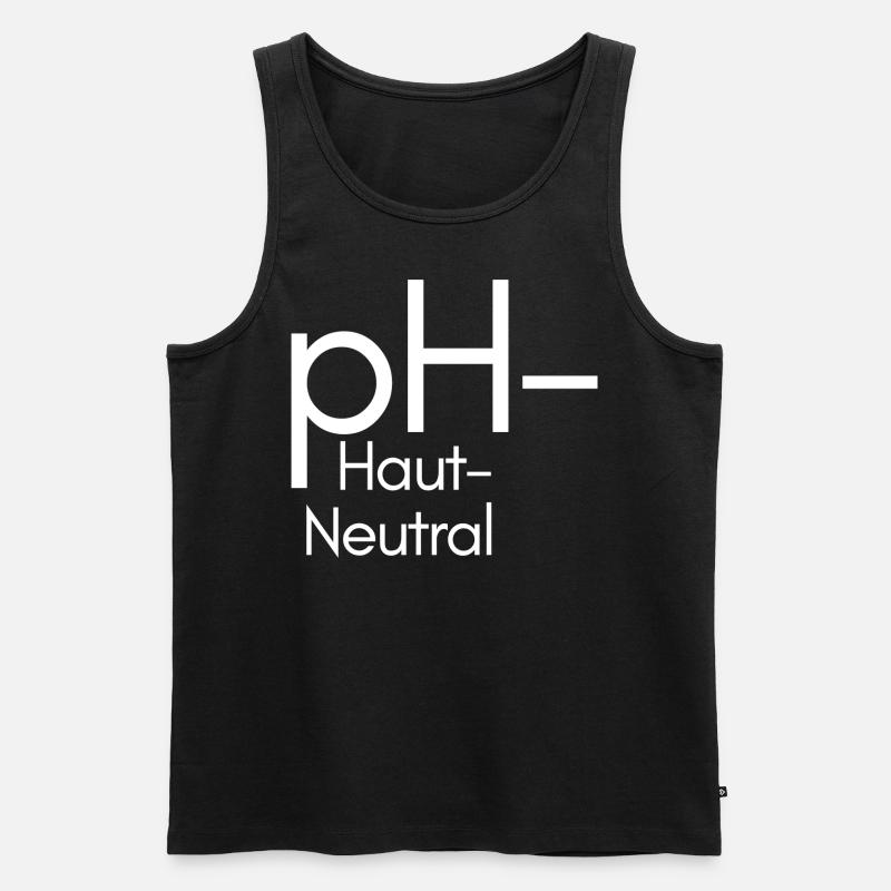 ph Haut-Neutral - Männer Premium Bio Tank Top - Schwarz