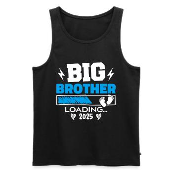 Big Brother Loading 2025 Promoted To Big Brother - Débardeur bio Premium Homme - noir - Devant - AI Model Male 178 light (178cm)