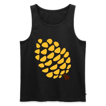 Pine cone pineal gland yoga - Men's Premium Organic Tank Top - black - Front - AI Model Male 178 light (178cm)