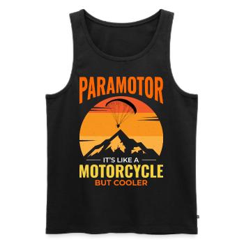 Motorschirmpilot Motorschirm Motorschirm - Männer Premium Bio Tank Top - Schwarz - Vorne - AI Model Male 178 light (178cm)