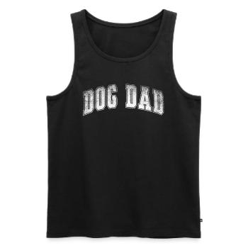 Dog Dad - Männer Premium Bio Tank Top - Schwarz - Vorne - AI Model Male 178 light (178cm)