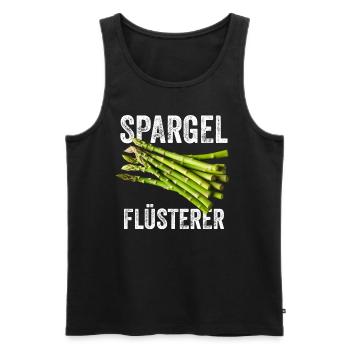 Asparagus Asparagus Whisperer - Men's Premium Organic Tank Top - black - Front - Michal (187cm)