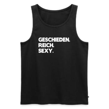 Geschieden Single Scheidung - Männer Premium Bio Tank Top - Schwarz - Vorne - Michal (187cm)