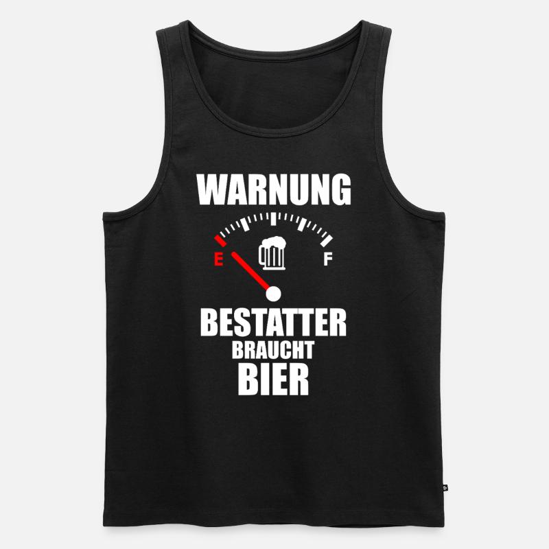 UNDERTAKER Saying Beer - Men's Premium Organic Tank Top - black