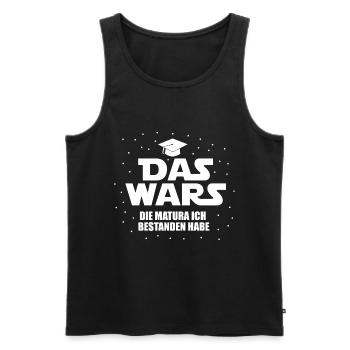 Das Wars Matura bestanden lustiger Spruch - Männer Premium Bio Tank Top - Schwarz - Vorne - Michal (187cm)