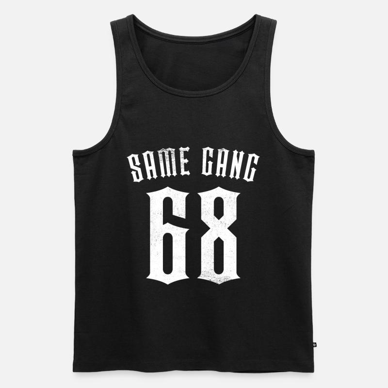 Same Gang 68 Mannheim - Männer Premium Bio Tank Top - Schwarz