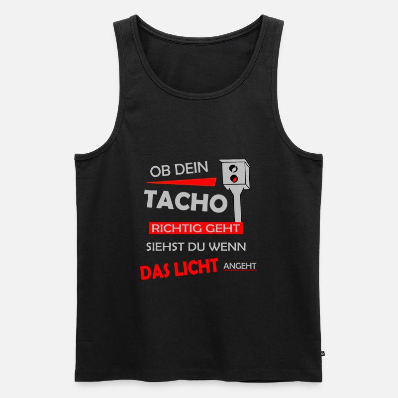 Auto Tuning Spruch - Männer Premium Bio Tank Top - Schwarz