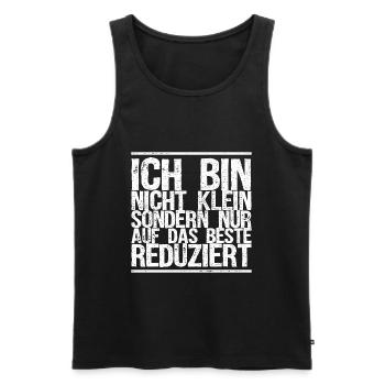 Witzige Sprüche - Männer Premium Bio Tank Top - Schwarz - Vorne - AI Model Male 178 light (178cm)