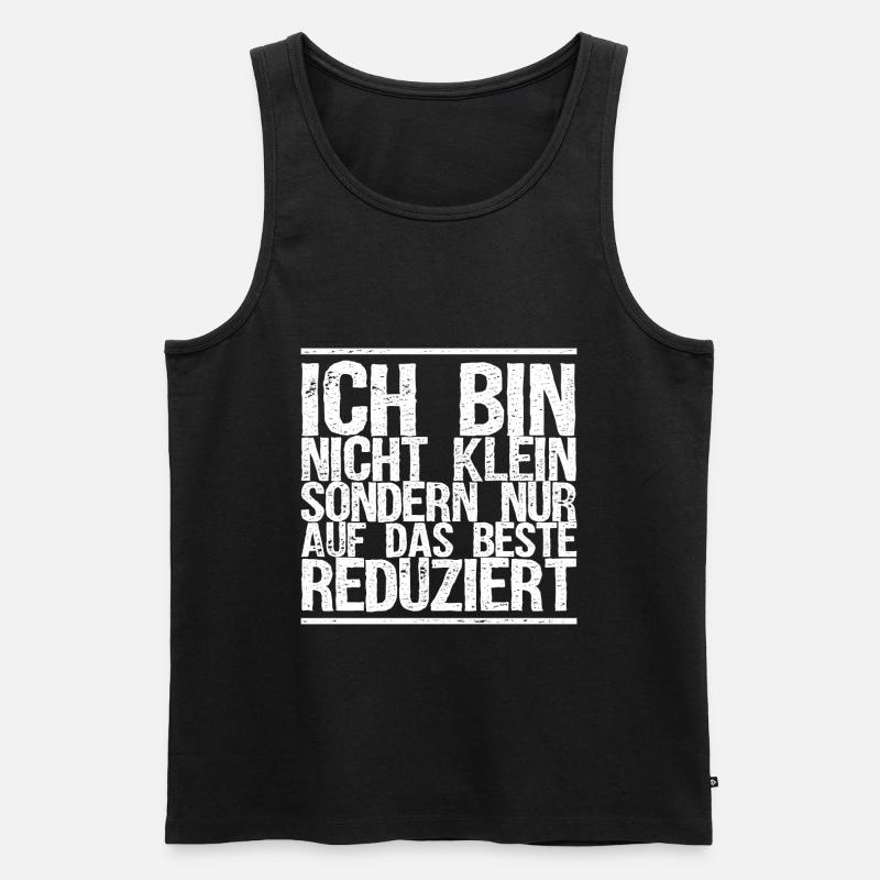 Witzige Sprüche - Männer Premium Bio Tank Top - Schwarz