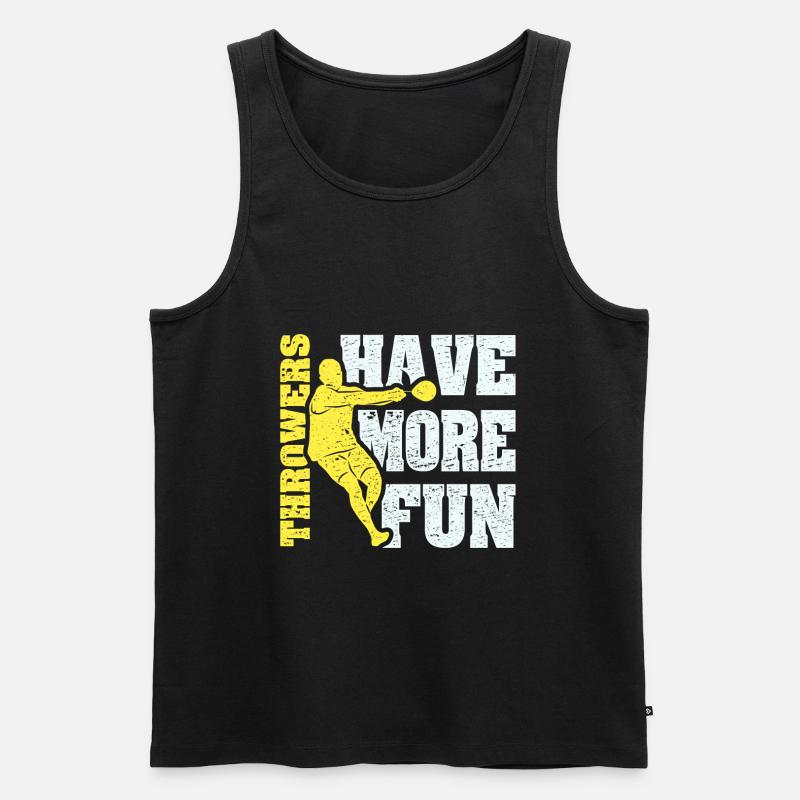Hammerwerfer - Männer Premium Bio Tank Top - Schwarz