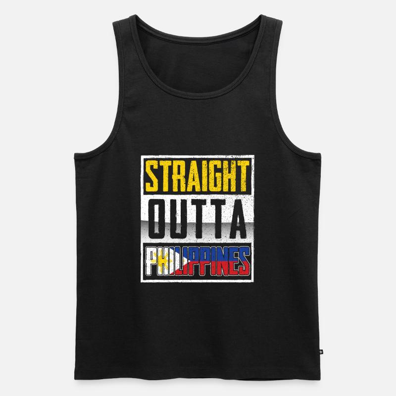 PHILIPPINEN - Männer Premium Bio Tank Top - Schwarz