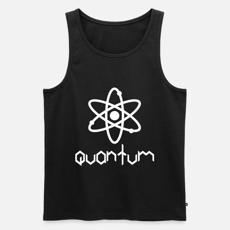 Quantum - Männer Premium Bio Tank Top - Schwarz