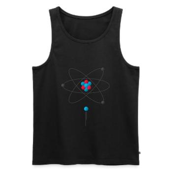 Atom Proton Neutron Elektron Wissenschaft Elemente - Männer Premium Bio Tank Top - Schwarz - Vorne - AI Model Male 178 light (178cm)