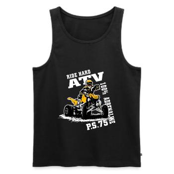 Quad Racing - ATV Racer - Débardeur bio Premium Homme - noir - Devant - Michal (187cm)