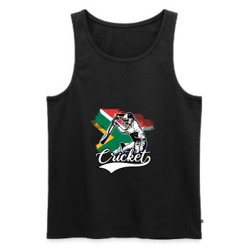 Cricket Cricket Cricket Suedafrika - Männer Premium Bio Tank Top - Schwarz - Vorne - AI Model Male 178 light (178cm)