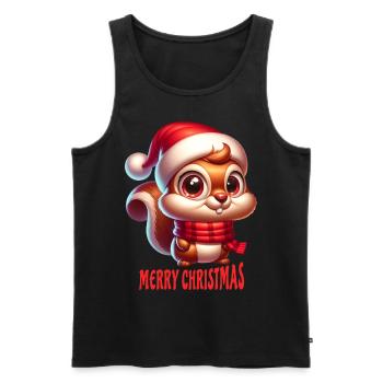 Christmas - Men's Premium Organic Tank Top - black - Front - Michal (187cm)