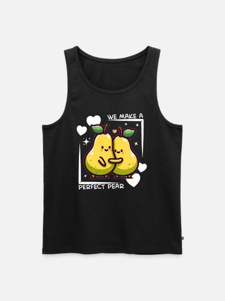WE MAKE A PERFECT PEAR - Men's Premium Organic Tank Top - black