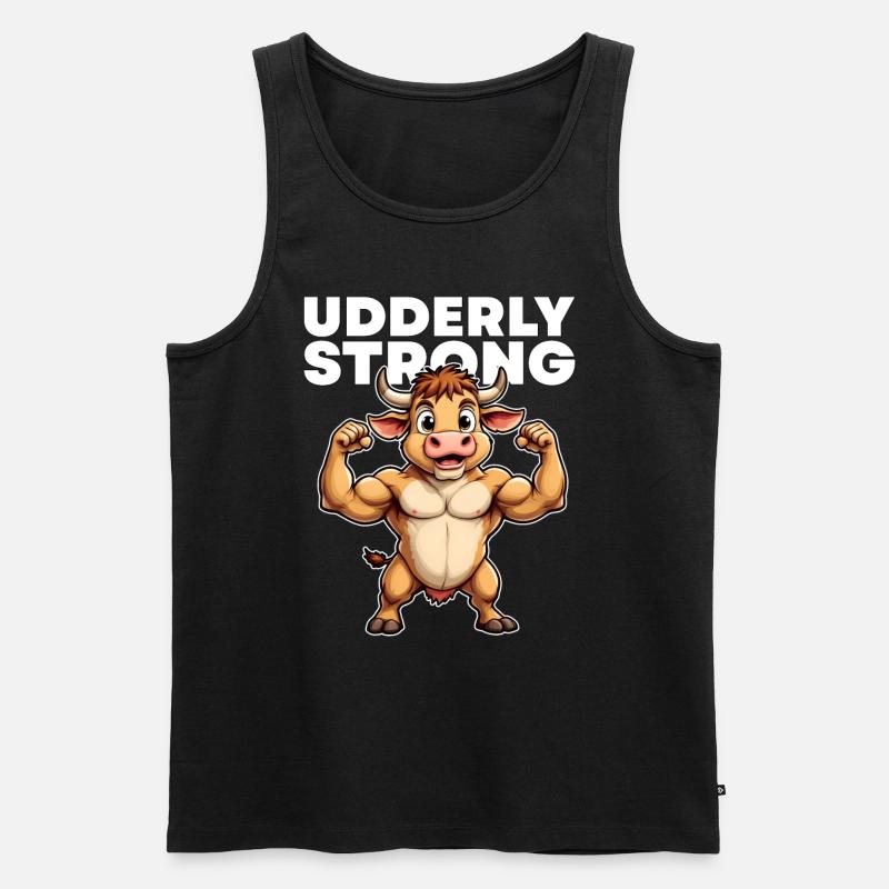 EUTERSTARK - Männer Premium Bio Tank Top - Schwarz