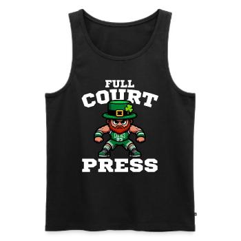 FULL COURT PRESS - BASKETBALL - Men's Premium Organic Tank Top - black - Front - AI Model Male 178 light (178cm)