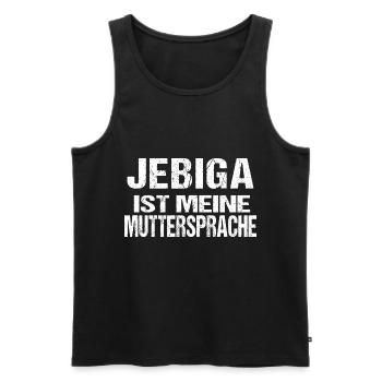 Jebiga Jugo Betrugo Jugoslawien Brate Geschenk - Männer Premium Bio Tank Top - Schwarz - Vorne - Michal (187cm)